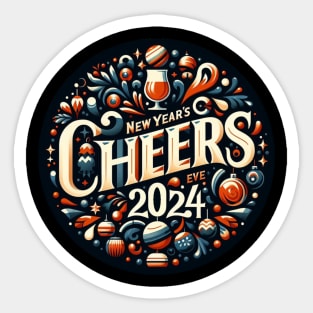 New Year Cheers Sticker